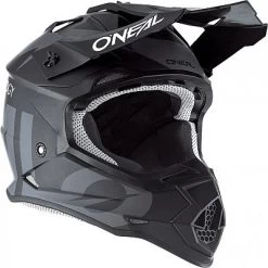ONeal 2SRS Slick S23, Crosshelm -Professionelles Geschäft für Motorradausrüstung 2srs helmet slick v 23 black gray xs 53 54 cm 77532 4
