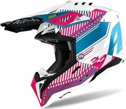 Airoh Aviator 3 Wave, Crosshelm -Professionelles Geschäft für Motorradausrüstung aviator 3 wave silver chrome xs 66720 3