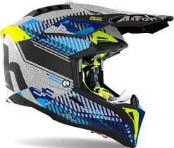 Airoh Aviator 3 Wave, Crosshelm -Professionelles Geschäft für Motorradausrüstung aviator 3 wave silver chrome xs 66720 8