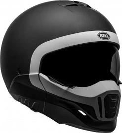 Bell Broozer Cranium, Modularhelm -Professionelles Geschäft für Motorradausrüstung bell broozer helmet cranium matte black white size s 61768 12