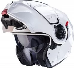 Caberg Duke Evo, Klapphelm -Professionelles Geschäft für Motorradausrüstung caberg helm duke evo weiss metallic groesse l 79529 12