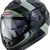 Caberg Duke II Tour, Klapphelm -Professionelles Geschäft für Motorradausrüstung caberg helm duke ii tour matt schwarz anthrazit fluo gelb groess 73459 0
