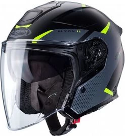 Caberg Flyon II Boss, Jethelm -Professionelles Geschäft für Motorradausrüstung caberg helm flyon ii boss weiss schwarz rot blau groesse l 79743 10
