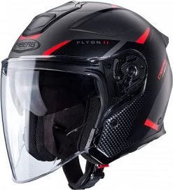 Caberg Flyon II Boss, Jethelm -Professionelles Geschäft für Motorradausrüstung caberg helm flyon ii boss weiss schwarz rot blau groesse l 79743 11