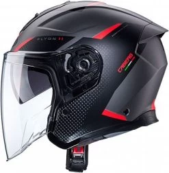 Caberg Flyon II Boss, Jethelm -Professionelles Geschäft für Motorradausrüstung caberg helm flyon ii boss weiss schwarz rot blau groesse l 79743 3