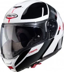 Caberg Levo X Manta, Klapphelm -Professionelles Geschäft für Motorradausrüstung caberg helm levo x manta weiss anthrazit rot groesse 2xl 79524 8