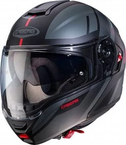 Caberg Levo X Manta, Klapphelm -Professionelles Geschäft für Motorradausrüstung caberg helm levo x manta weiss anthrazit rot groesse 2xl 79524 9