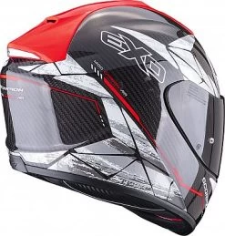 Scorpion EXO-1400 Evo Carbon Air Aranea Red, Integralhelm -Professionelles Geschäft für Motorradausrüstung exo 1400 evo carbon air aranea schwarz neon rot xs 81662 2