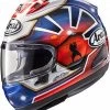 Arai RX-7V Evo Pedrosa Spirit, Integralhelm -Professionelles Geschäft für Motorradausrüstung helmet arai rx 7v evo pedrosa spirit blue 73291 0
