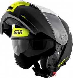 Givi X.20 Evo Expedition, Klapphelm -Professionelles Geschäft für Motorradausrüstung hps x 20 expedition klapphelm graphic evo matt schwarz gelb 74062 3