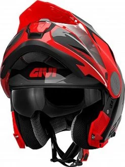 Givi X.27 Tourer Graphic, Klapphelm -Professionelles Geschäft für Motorradausrüstung hps x 27 tourer graphic gr 54 xs schwarz rot 80870 6