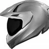 Icon Variant Pro Quicksilver, Integralhelm -Professionelles Geschäft für Motorradausrüstung icon variant pro quicksilver endurohelm 63006 0