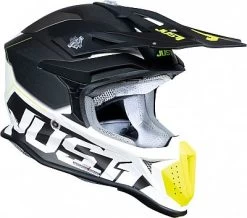 Just1 J18-F Hexa, Crosshelm -Professionelles Geschäft für Motorradausrüstung just1 helmet j18 f hexa black grey yellow fluo white matt 60 l 79699 1