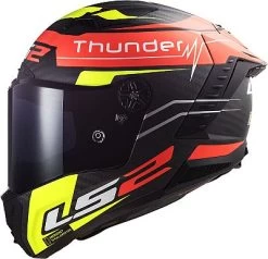 LS2 FF805 Thunder Carbon Black Attack, Integralhelm