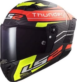 LS2 FF805 Thunder Carbon Black Attack, Integralhelm -Professionelles Geschäft für Motorradausrüstung ls2 ff805 thunder carbon black attack integralhelm 78128 5