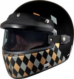 Nexx X.G100 Checkmate, Integralhelm -Professionelles Geschäft für Motorradausrüstung nexx x g100 checkmate classic creme l 72571 2