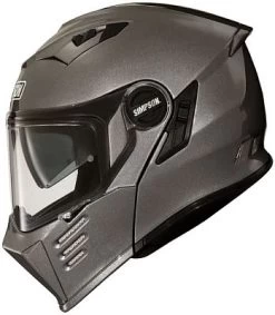 Simpson Darksome Solid, Klapphelm -Professionelles Geschäft für Motorradausrüstung simpson darksome solid klapphelm 53652 2