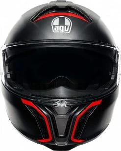 AGV Tourmodular Frequency, Klapphelm -Professionelles Geschäft für Motorradausrüstung tourmodular agv e2206 multi mplk frequency matt gunmetal red 71948 16