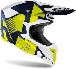 Airoh Wraap Raze, Crosshelm -Professionelles Geschäft für Motorradausrüstung wraap raze blue gloss xs 72758 8